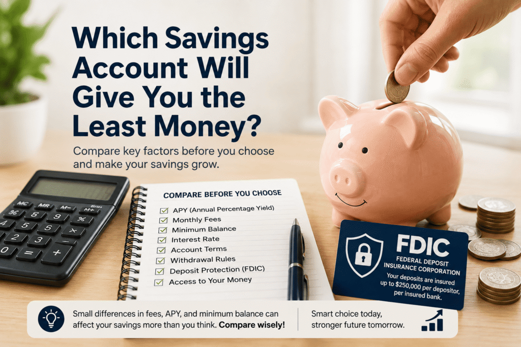 Which Savings Account Will Earn You the Least Money?