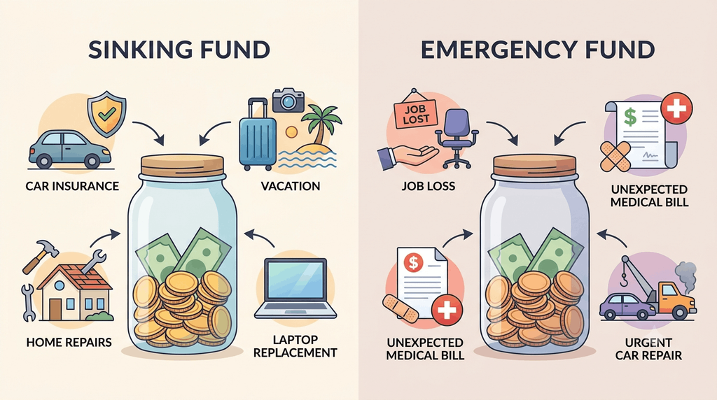 What is a sinking fund for planned future expenses